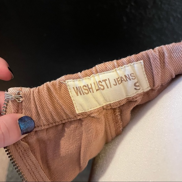 Cute Wishlist Jeans Skirt Peach Pink - Picture 3 of 4